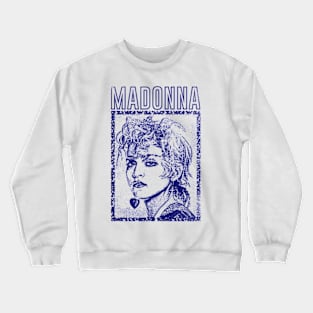 Madonna // Vintage Faded Style Original Punksthetic Design Crewneck Sweatshirt